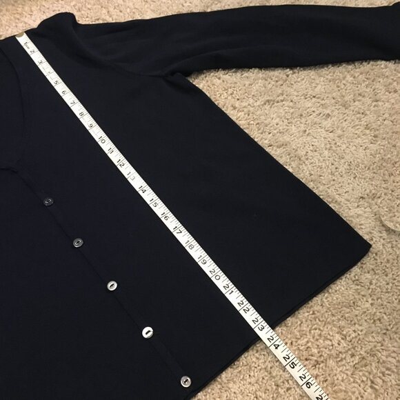 Alfred Dunner Retro 90s Button Up Two Fabric Cardigan - Picture 14 of 15